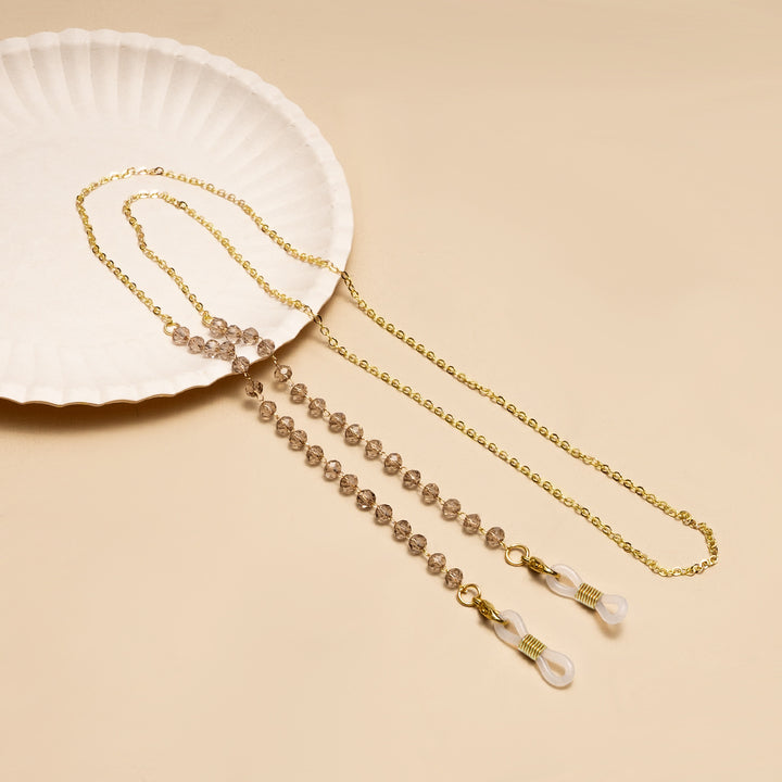 Elegante Perlen Brillen Kette Karnz