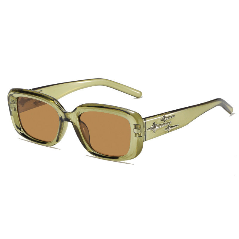 Vintage Inspirierte Quadratische Rahmen Sonnenbrille Karnz