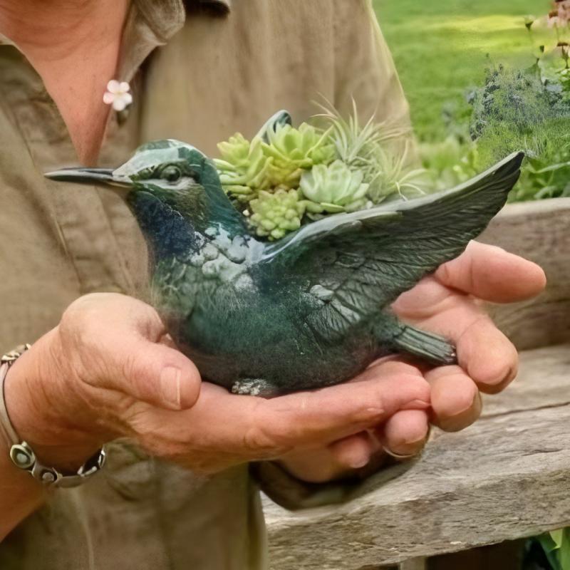 Dekorative Vogelblumentopf Karnz