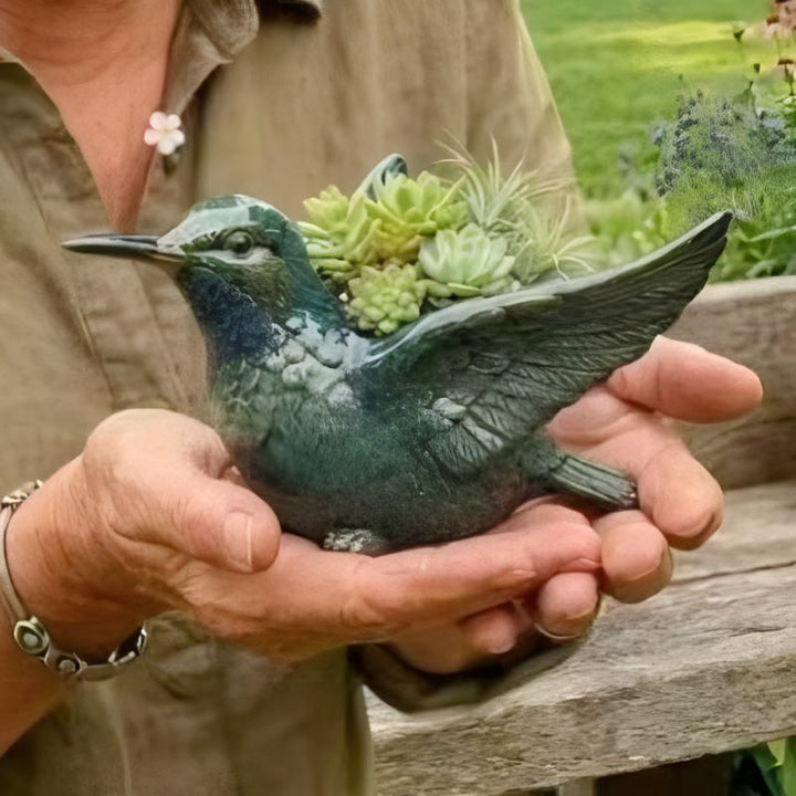 Dekorative Vogelblumentopf Karnz