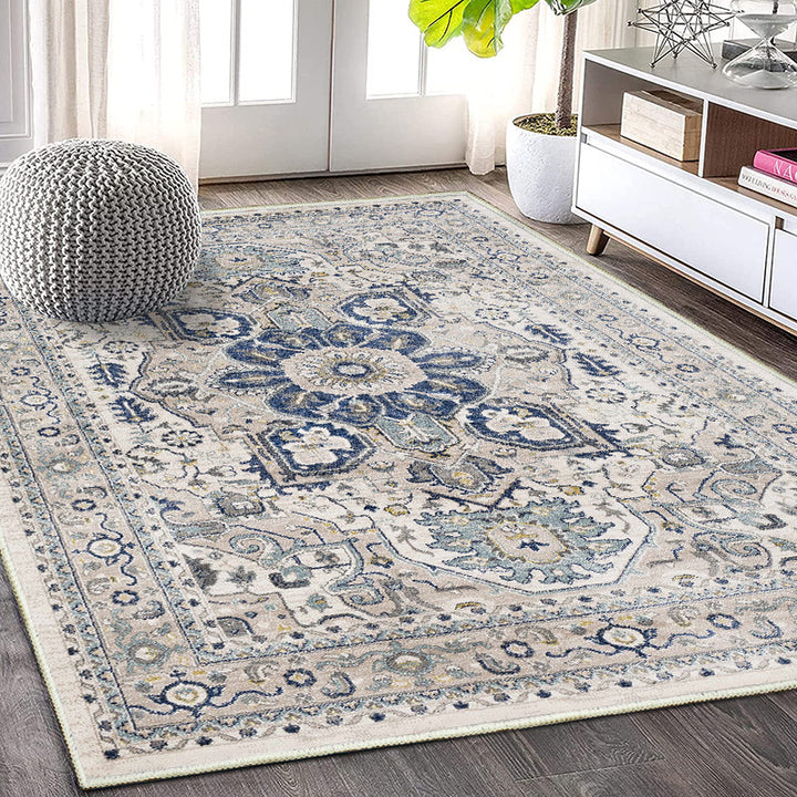Vintage Floral Pattern Bereich Teppich Karnz