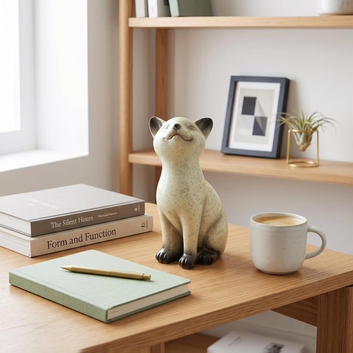 Resinstatue einer Katze Karnz
