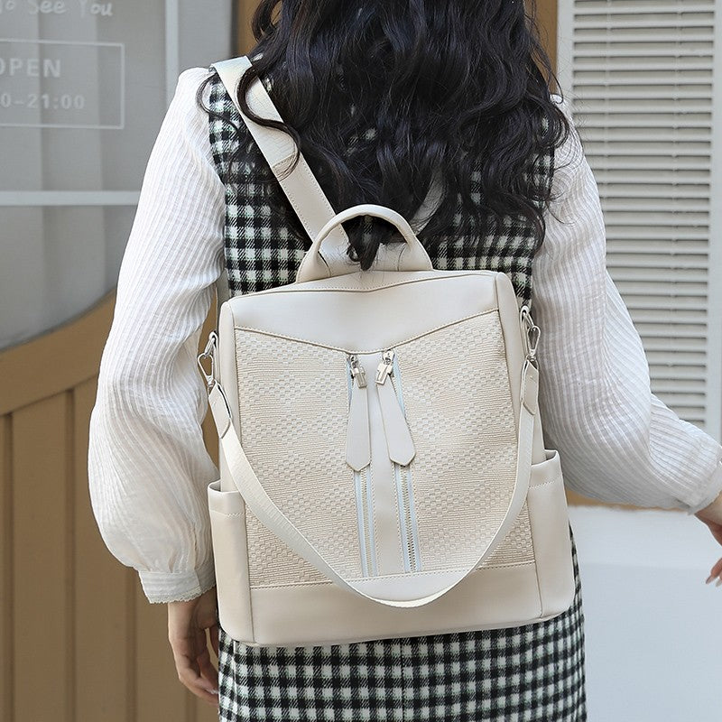 Premium strukturiert Multi-Taschen Rucksack Karnz