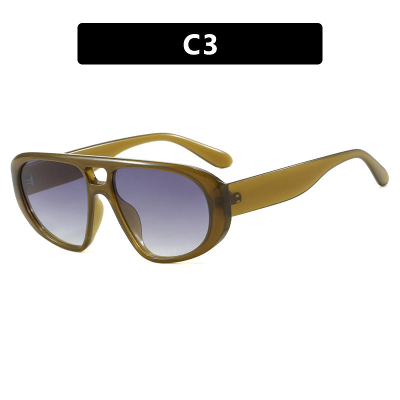 Damen sportliche Sonnenbrille mit breitem strapazierfähigem Rahmen und polarisierten Gläsern Karnz