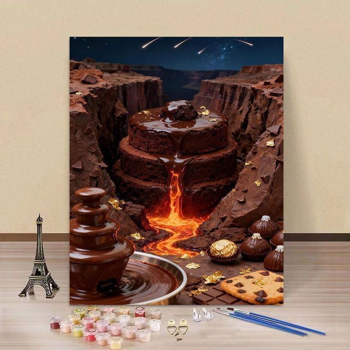 Fantasy Landschaft DIY Malen nach Zahlen Kunstset Karnz