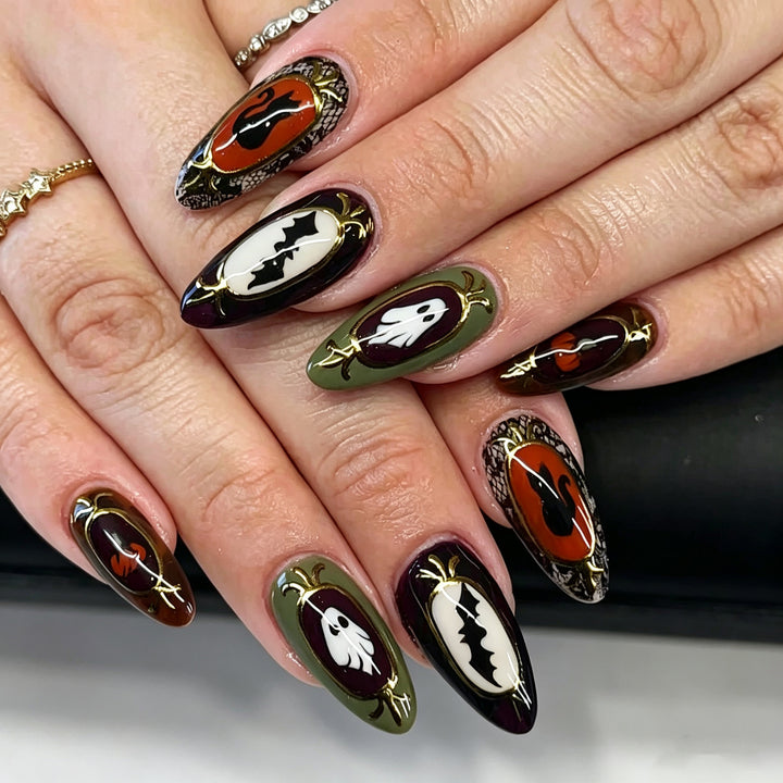 Halloween-Themen Press-On Nagelkunst Set 1790738757
