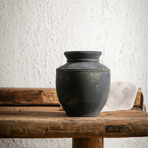 Handgefertigte Tonvase Karnz