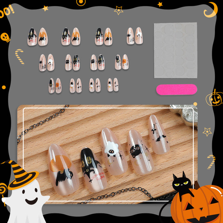 Halloween-Themen Nagelkunst Press-On Kollektion