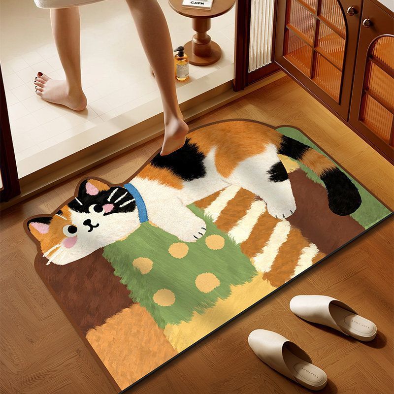 Cartoon Cat-Themen Innenbereich Matte