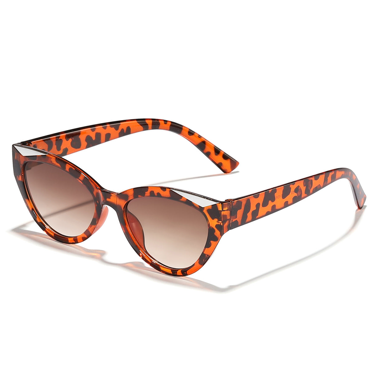 Damen modische Cat-Eye Sonnenbrille mit glänzenden Details Karnz