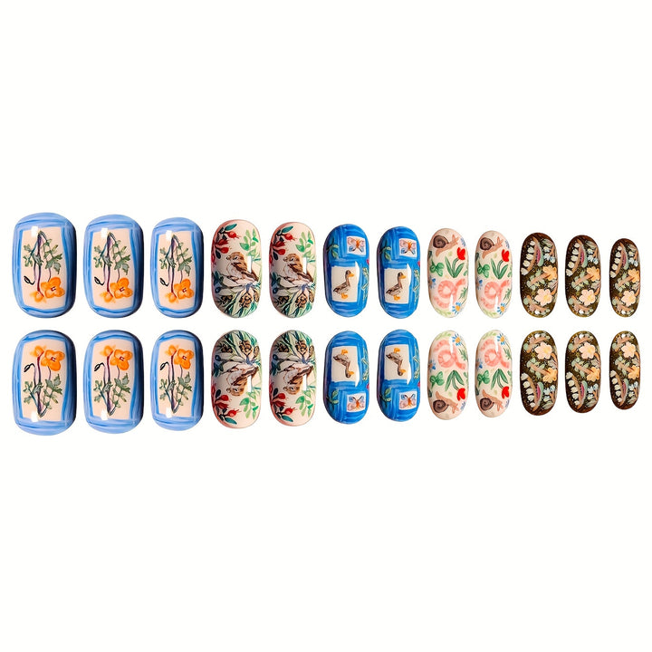Kreatives Künstlerisches Press-On Nagelset Karnz