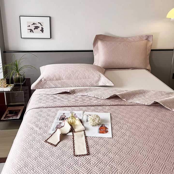 Gep quilting Wendbare Bettbezug Bettwäsche Set mit bestickten Ecken Kissenbezügen