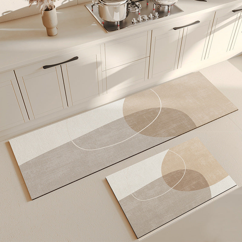 Stylische geometrische Küchenläufermatte