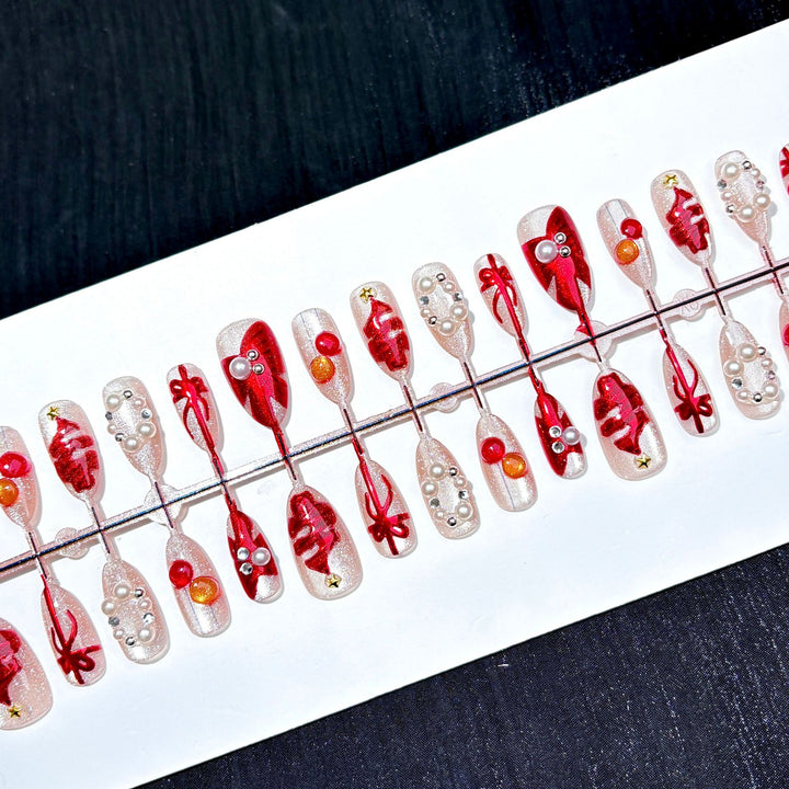 Festive Dekorative Press-On Nagel Set