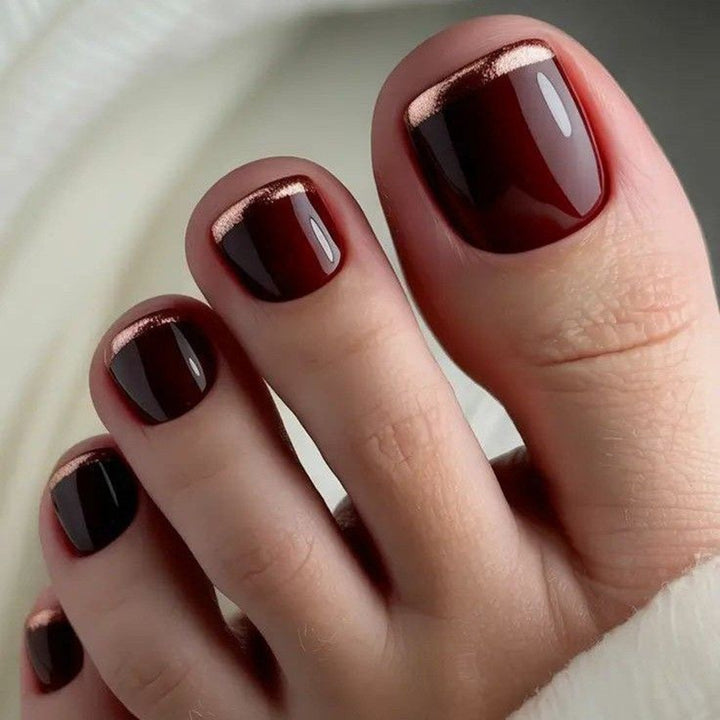 Elegante Fußnagelkunst Karnz