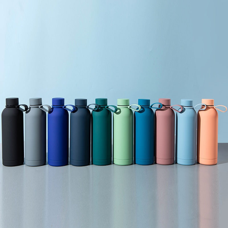 Damen stilvolle Edelstahl-Trinkflasche mit innovativem Verschluss Karnz