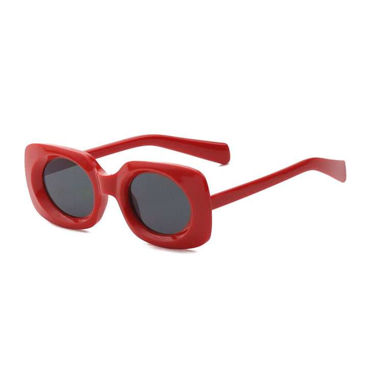 Zeitgenössische Matte Quadratische Sonnenbrille Karnz