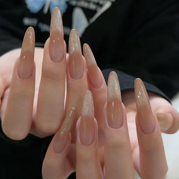 Premium Glamouröse Stiletto Press-On Nägel Karnz