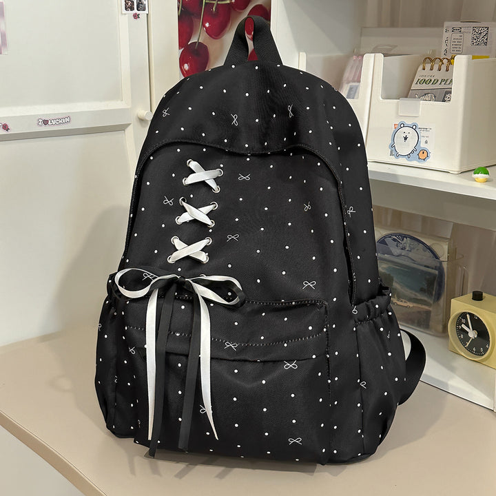 Stylische Schnürverschluss verzierten Rucksack Karnz