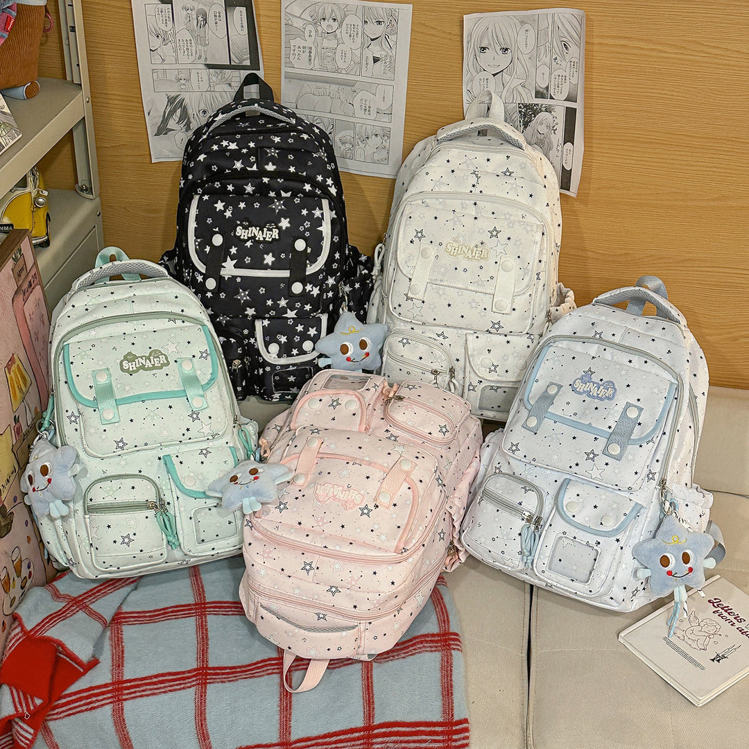 Stylischer Sternenmuster-Rucksack Karnz