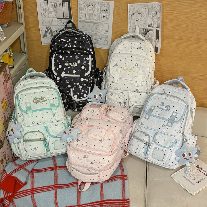 Stylischer Sternenmuster-Rucksack Karnz