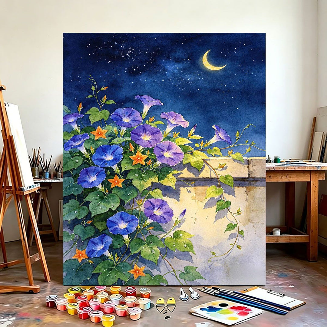 Floral-Theme Wandkunst Leinwanddruck Karnz