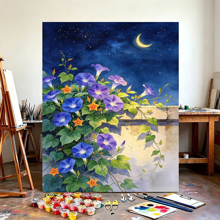 Floral-Theme Wandkunst Leinwanddruck Karnz