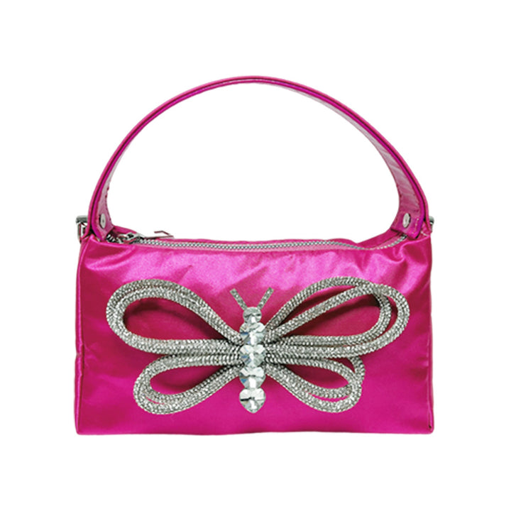 Schmetterlingsverzierte Abendhandtasche