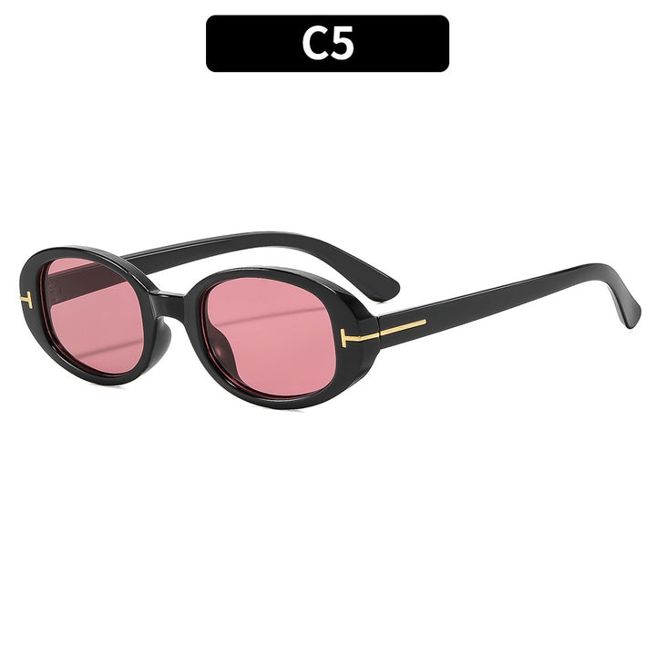 Vintage Oval Cat-Eye Sonnenbrille