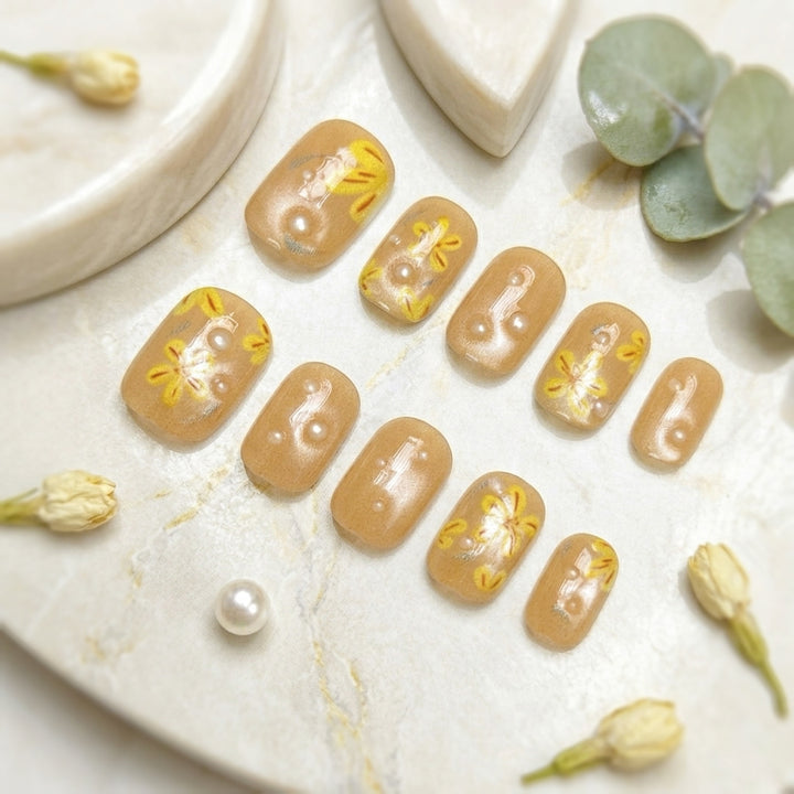 Floral Art Press-On Nail Set  1791646054