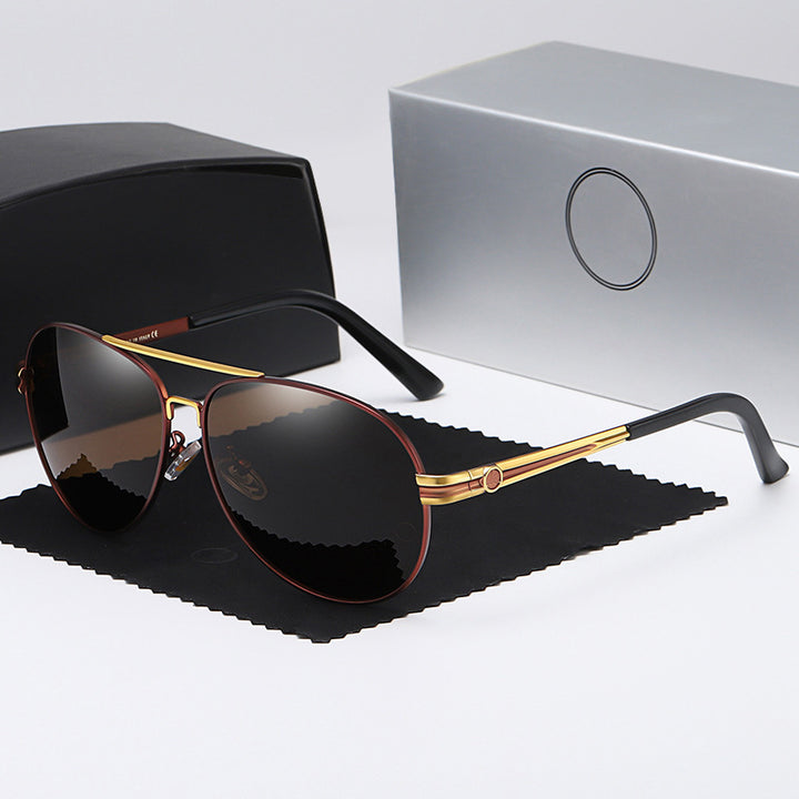 Damen elegante Sonnenbrille mit schmalem Rahmen und UV-Schutz Karnz