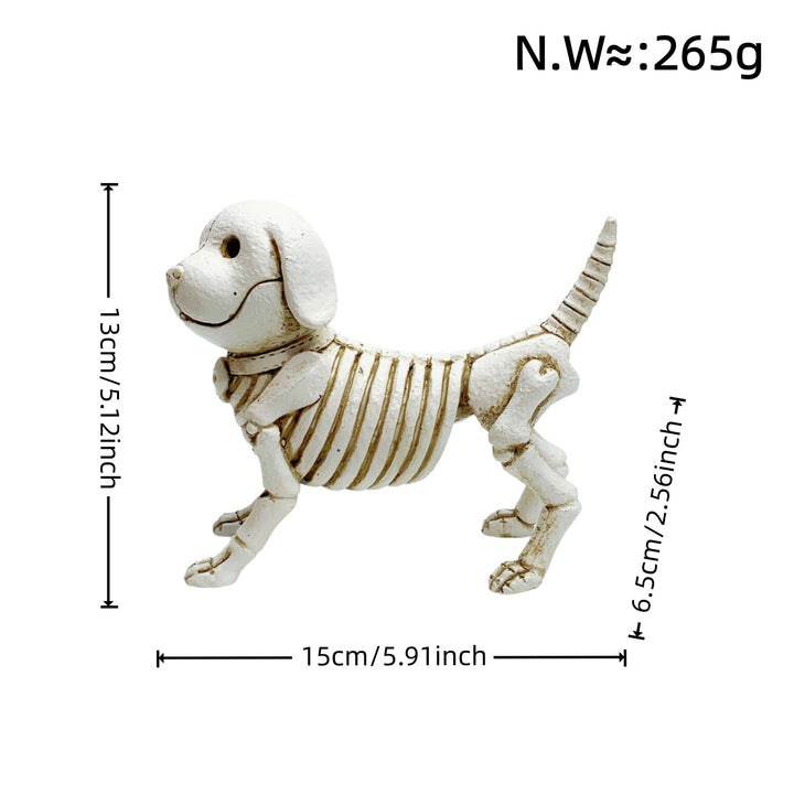 Dekorative Hundeskelettfigur Karnz