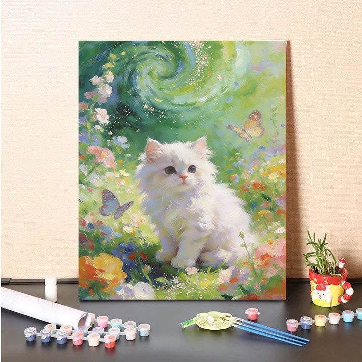 DIY Katzen-Themen Malen Leinwand Kit Karnz