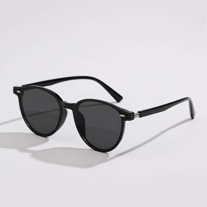 Damen stilvolle Sonnenbrille mit elegantem transparentem Rahmen Karnz