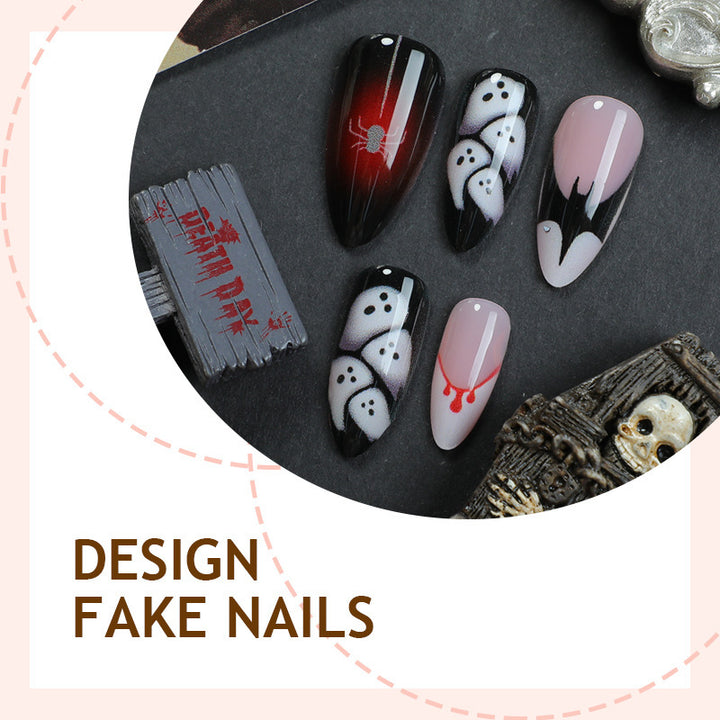 Kreatives Halloween Kunstnagelset Karnz