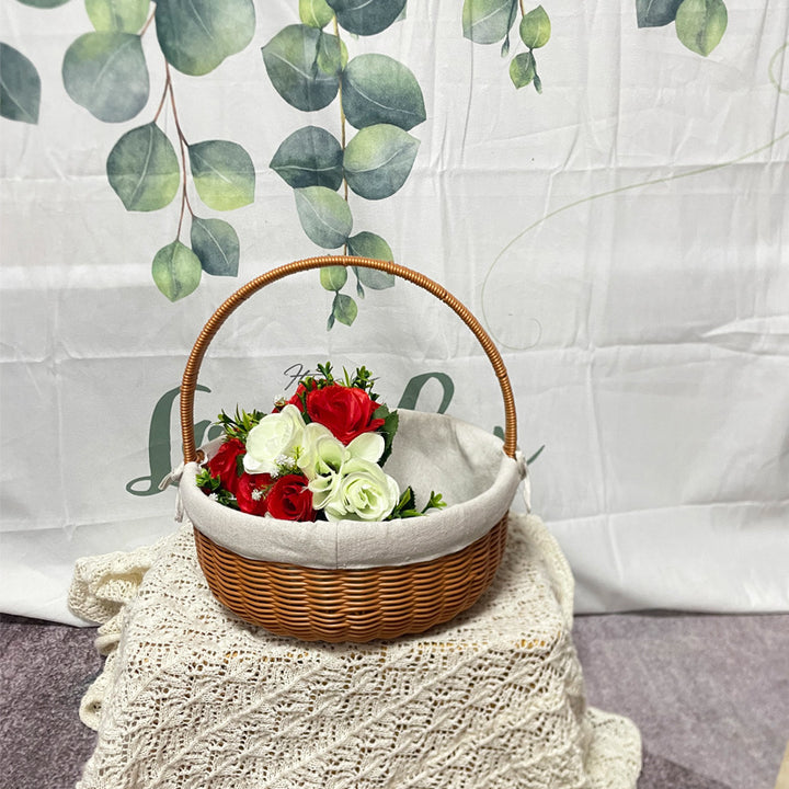 Geflochtene dekorative Aufbewahrungskorb Karnz
