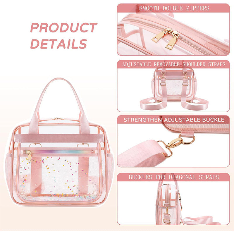 Transparente Multifunktionshandtasche Karnz