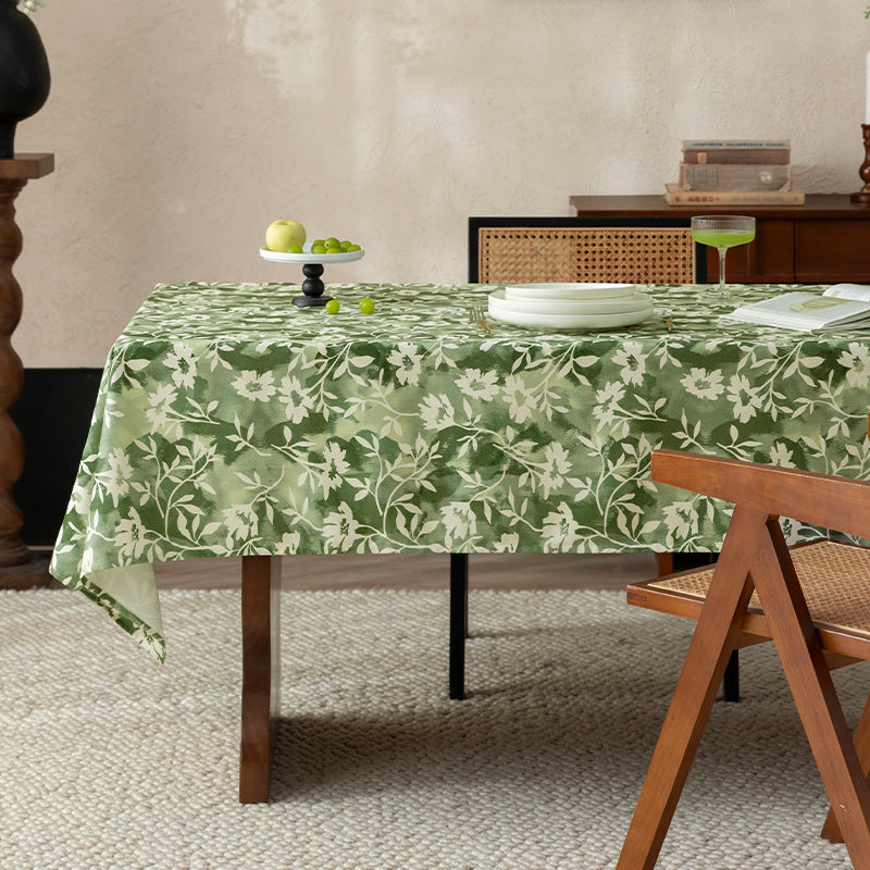 Florale Wachsbeschichtete Tischdecke mit Anti-Fleck Oberfläche und feiner Struktur Karnz