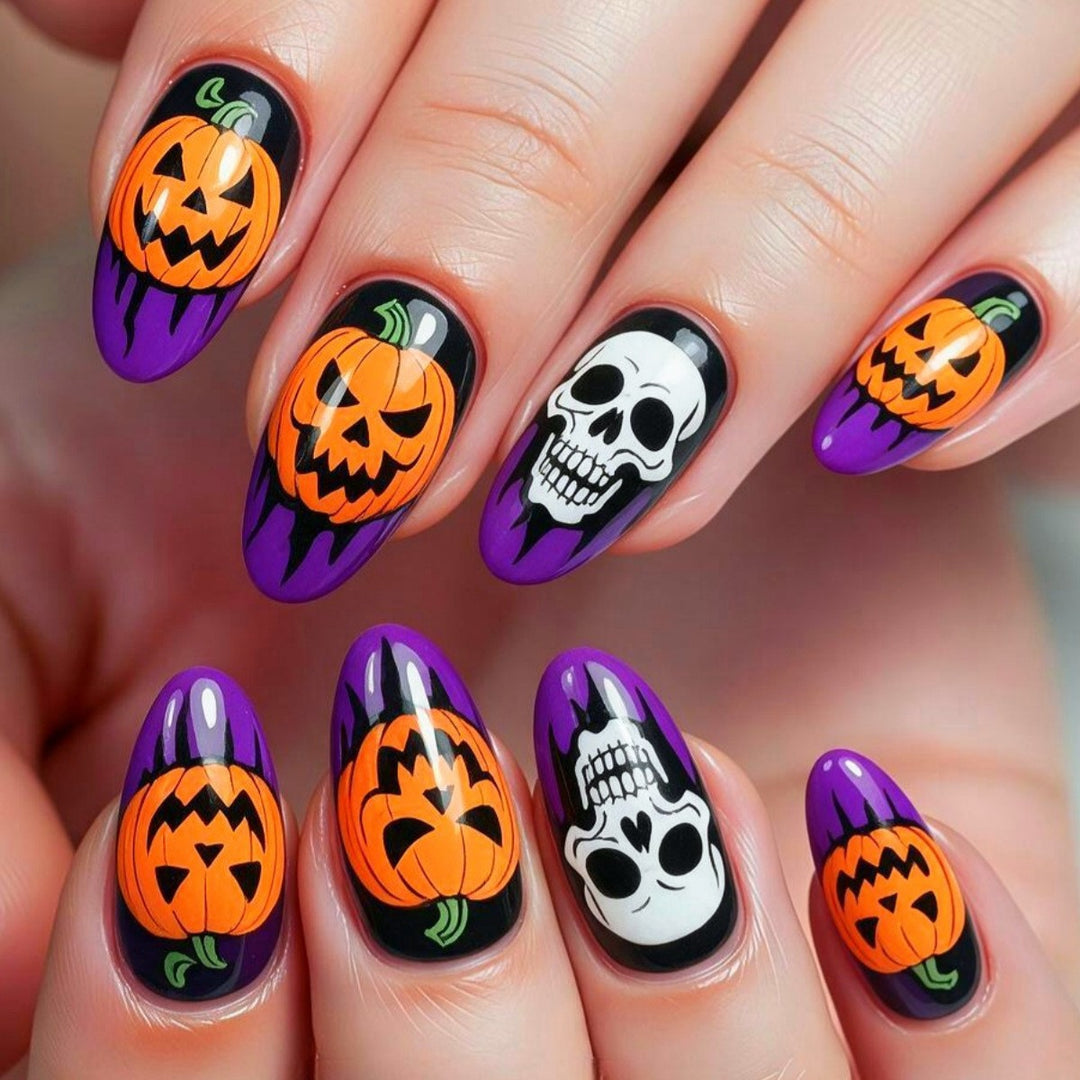 Halloween Nail Art Kunstnägel Karnz