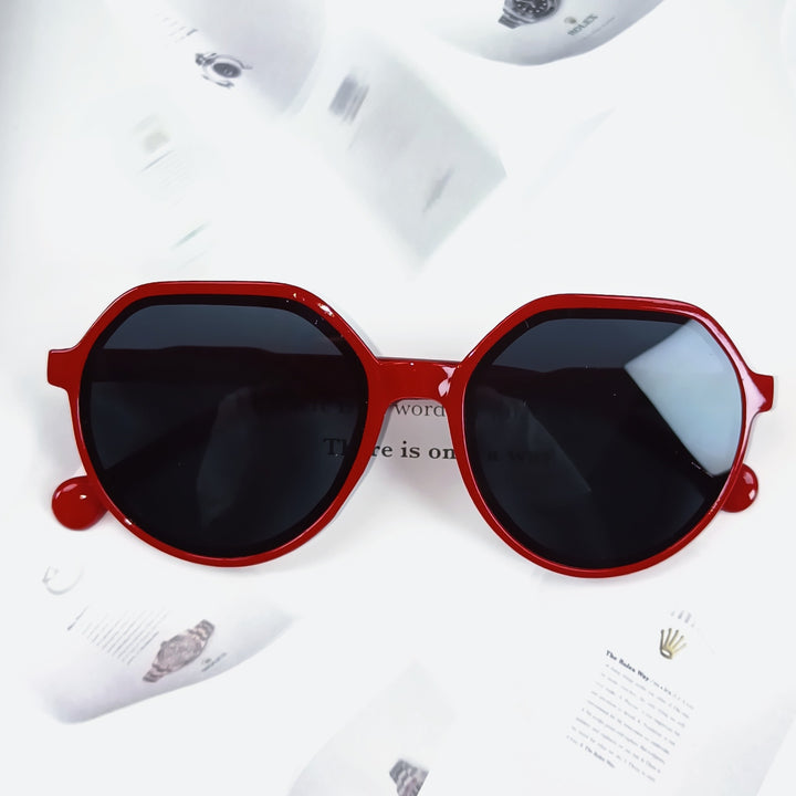 Damen Geometrische Sonnenbrille mit extravagantem Akzent Karnz