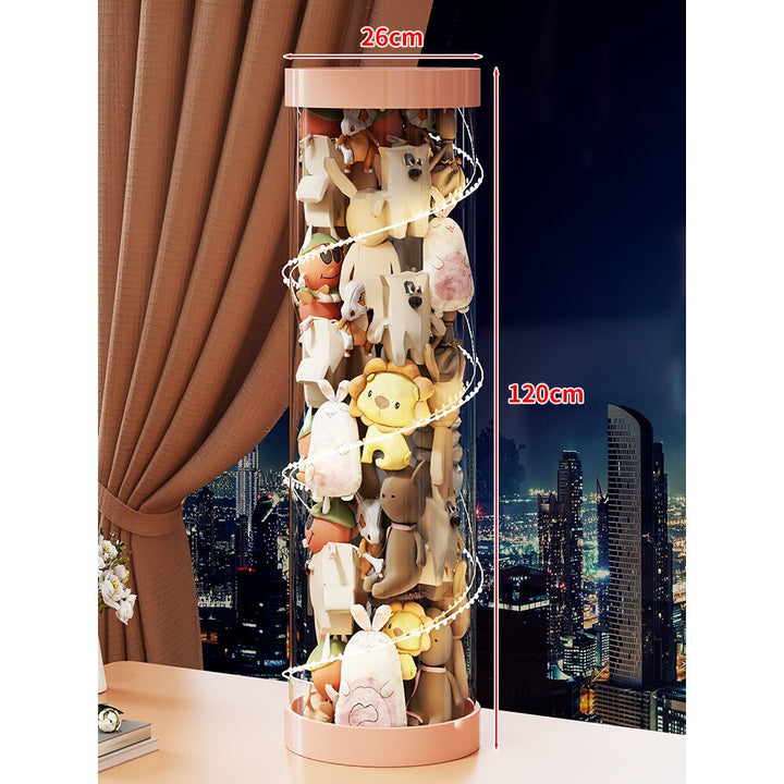 Hohe klare Acryl-Plüschspielzeug-Display-Turm-Organizer