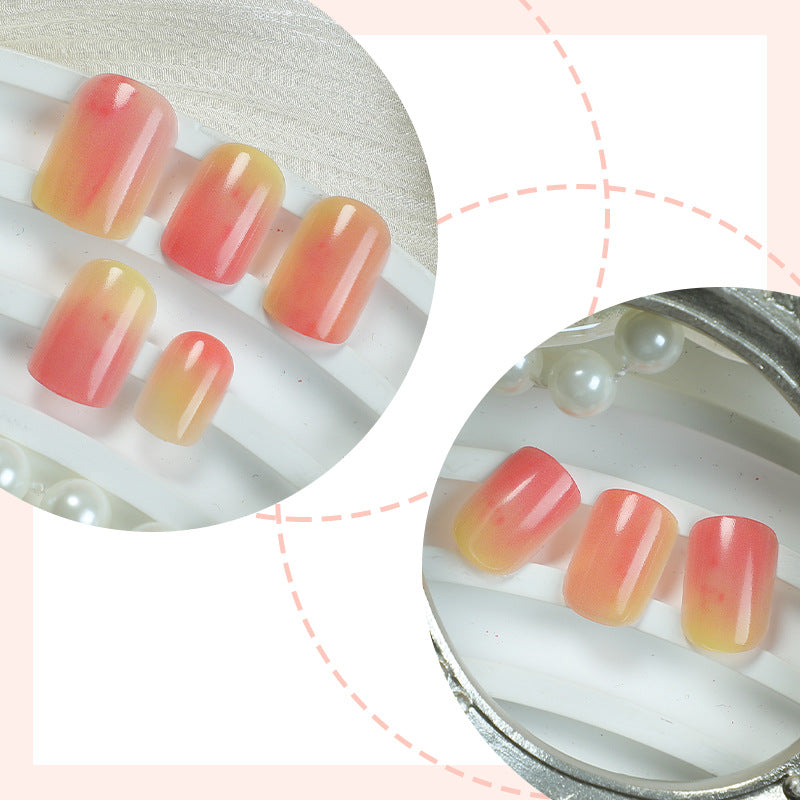 Ombre Acryl Press-On Nagelkunst Set Karnz