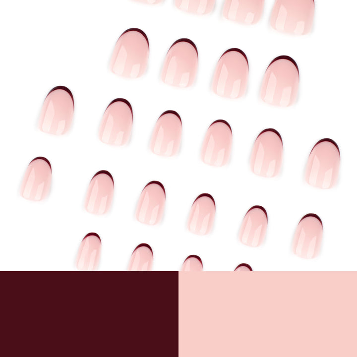 Elegante Nagelkunst mit Farbverlauf und Glossy-Finish Karnz