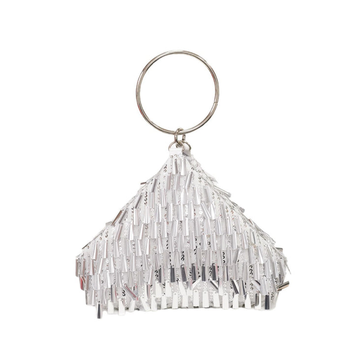 Dekorativer Fransen Clutch