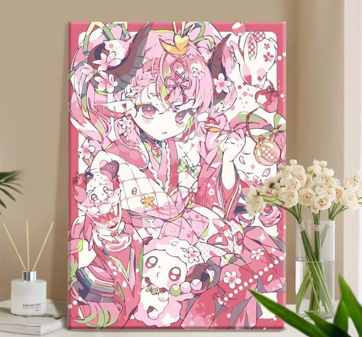 Verspielt Anime-Themen Canvas Kunstdruck Karnz