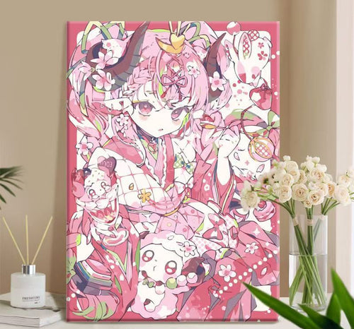Verspielt Anime-Themen Canvas Kunstdruck Karnz