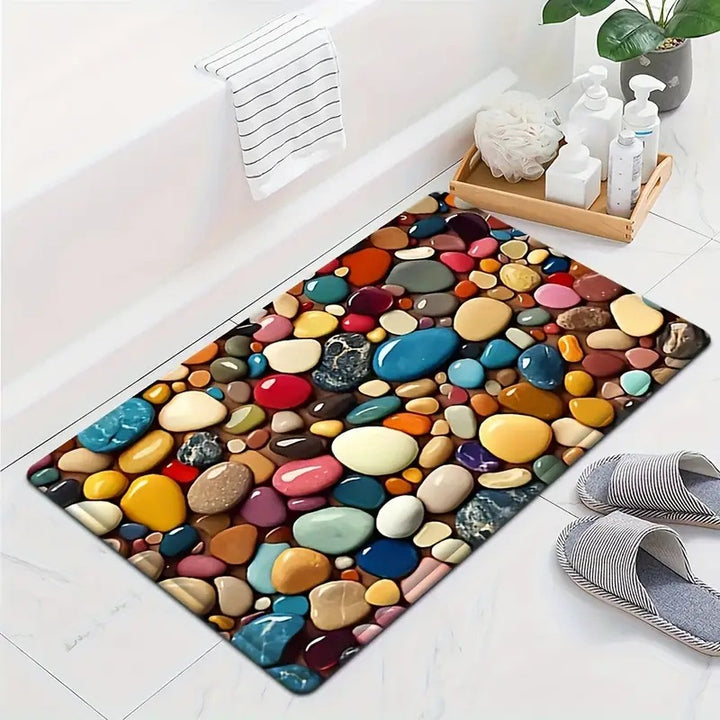 Blumenmuster Willkommensmatte Karnz