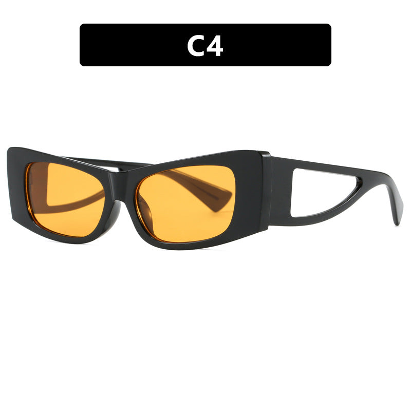 Damen trendige Sonnenbrille mit außergewöhnlichem Design und schützendem UV-Filter Karnz