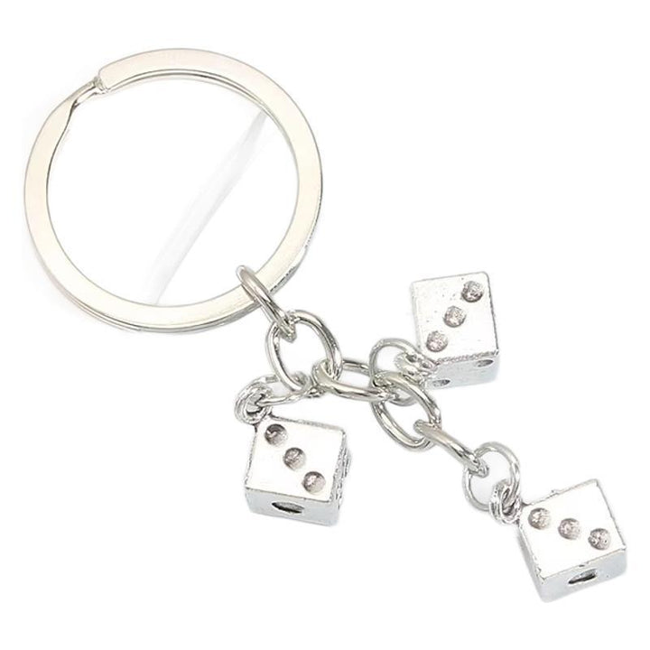 Würfel-inspirierter Charm-Schlüsselanhänger Karnz