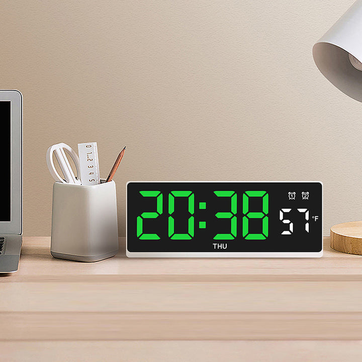 Digitaler Wecker mit Großem Led-Display und Wetteranzeige Karnz